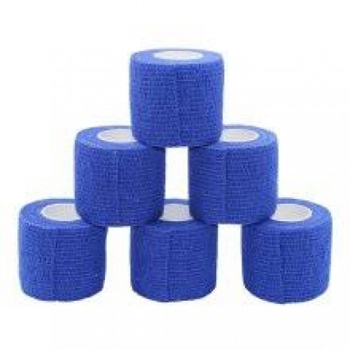 Cohesive Bandage 5.0cm - Blue (UK DELIVERY ONLY)