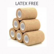 LATEX FREE - Cohesive Bandage 7.5cm - TAN (UK DELIVERY ONLY)