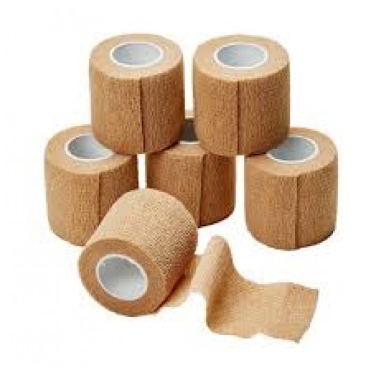 Cohesive Bandage 5.0cm - TAN (Delivery DIRECT to Ireland)