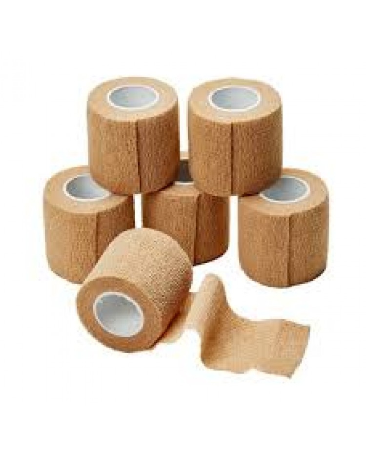 Cohesive Bandage 5.0cm - TAN (Delivery DIRECT to Ireland)